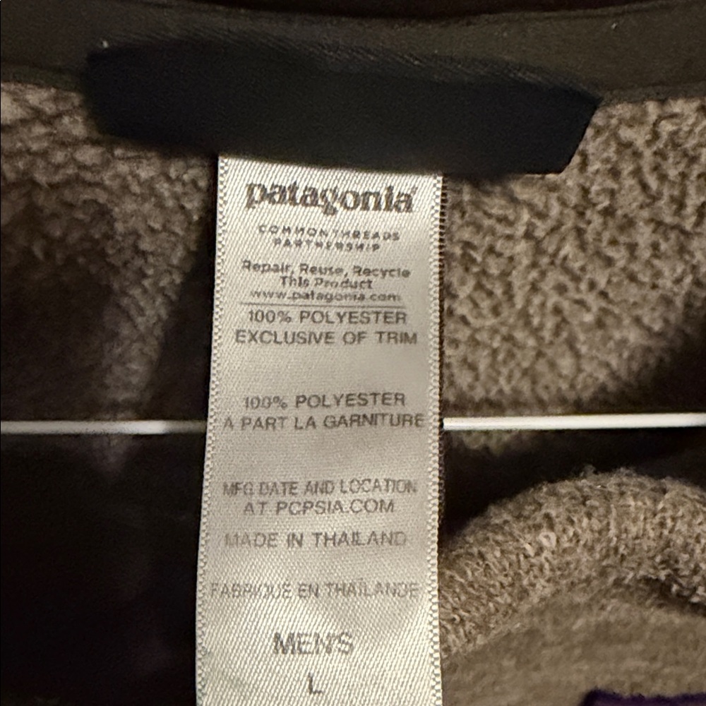 Patagonia Mens Better Sweater Brown Full-Zip Fleece Jacket - Picture 2 of 3